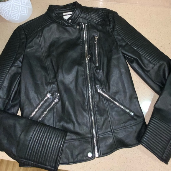 Zara Jackets & Blazers - Zara trf faux leather outer wear jacket  (medium)